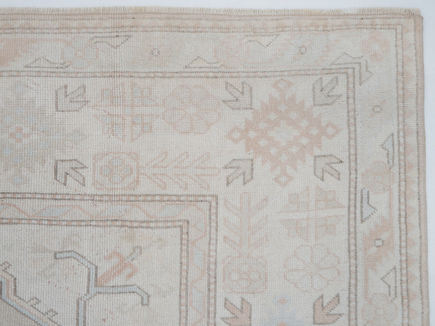 Turkish Vintage Rug, Handmade Area Rug, Oushak Muted Rug, Living Room Rug, Coastal Decor, Turkey Rug, Vintage Carpet, Rug 9x12, 12329