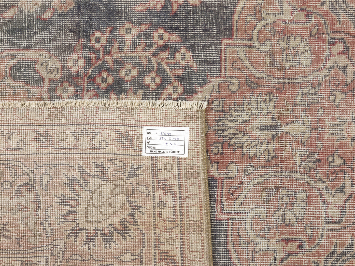 Antique Turkish rug, Distressed Vintage Rug, Large Oushak Rug, Navy Blue Rug 8x11, Area Rug, Carpet rug, Oversize rug, Turkey rug, 10293