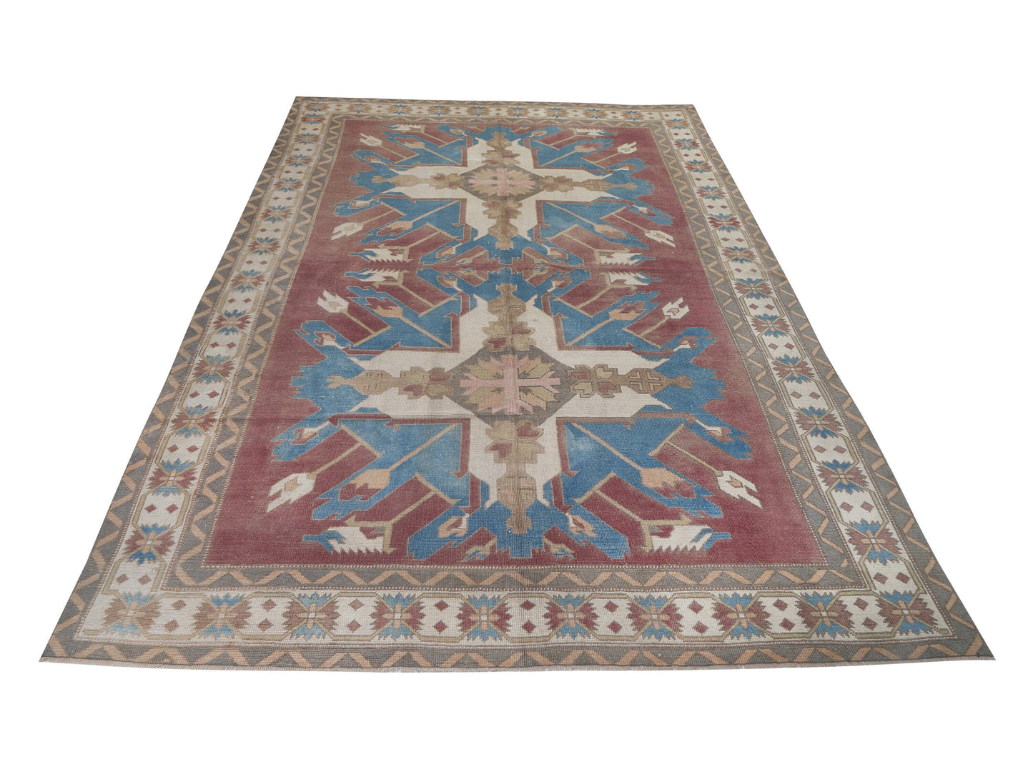 Area Rug 8x12, Large Oushak Rug, Turkish rug 8x12, Oversize Rug, Vintage Rug, Carpet rug, Handmade rug, Primitive rug, Rug Entryway, 10485