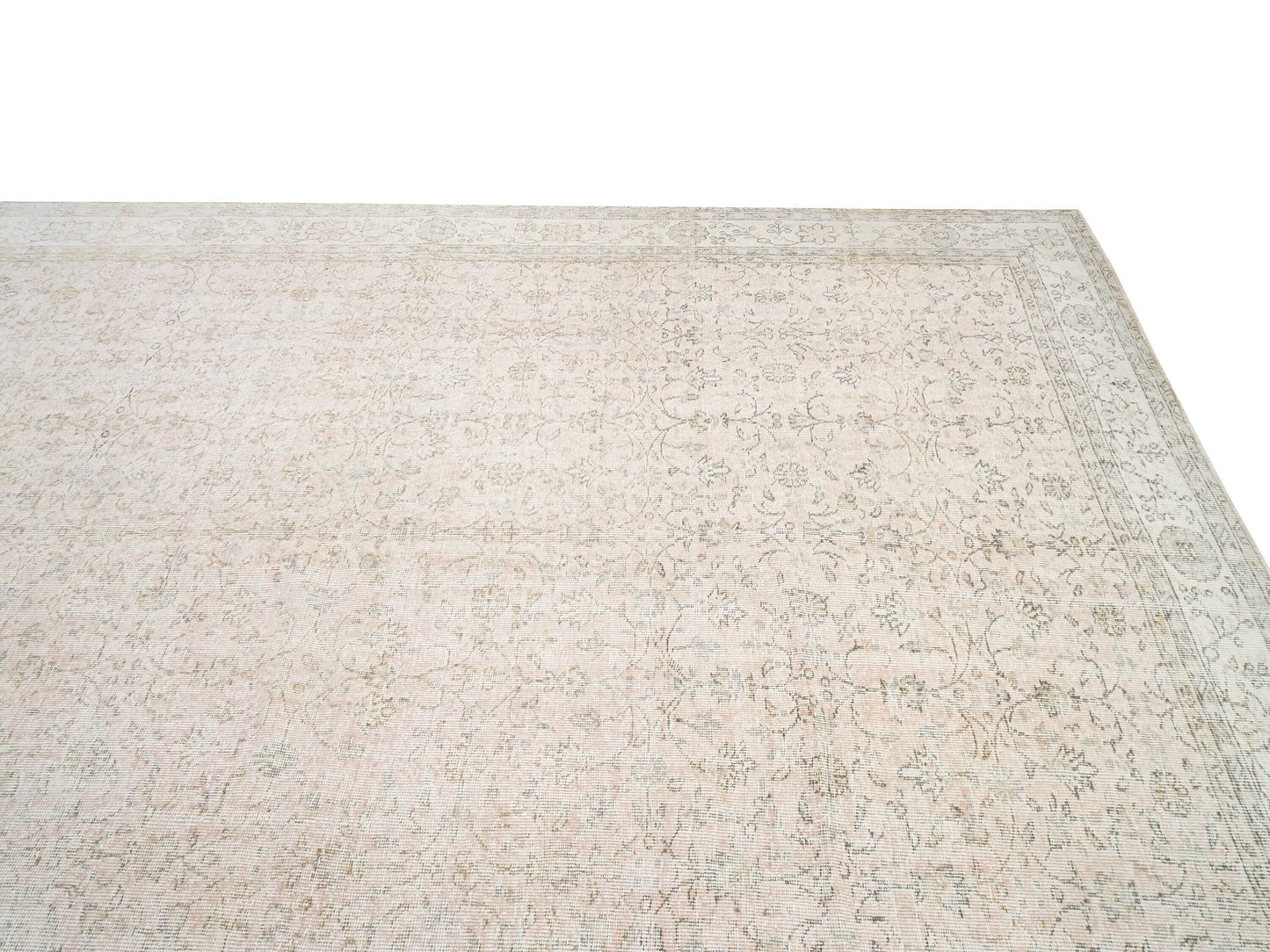 Faded Oushak Rug, Muted Pink Turkish Rug, Vintage Large Oversize rug, 9x12 Rug, Area Rug, Bohemian rug, Living room rug, Handmade rug ,10454