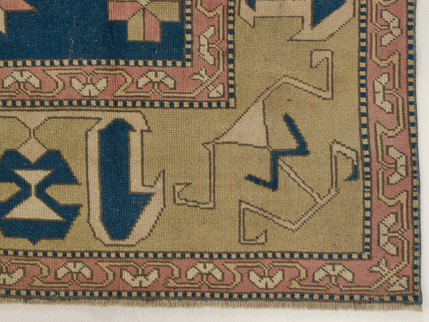 8x11 Rug, Area Rug 8x11, Turkish rug, Oushak Rug 8x11, Coastal decor, Blue, Beige, Rug, Large Turkish rug, Vintage Rug,Living room rug, 9107
