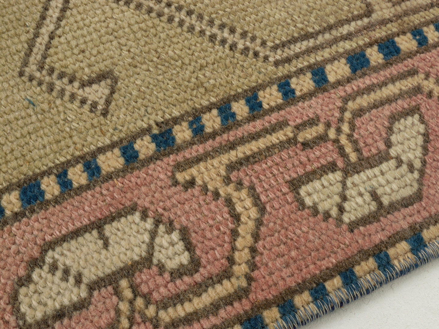 8x11 Rug, Area Rug 8x11, Turkish rug, Oushak Rug 8x11, Coastal decor, Blue, Beige, Rug, Large Turkish rug, Vintage Rug,Living room rug, 9107