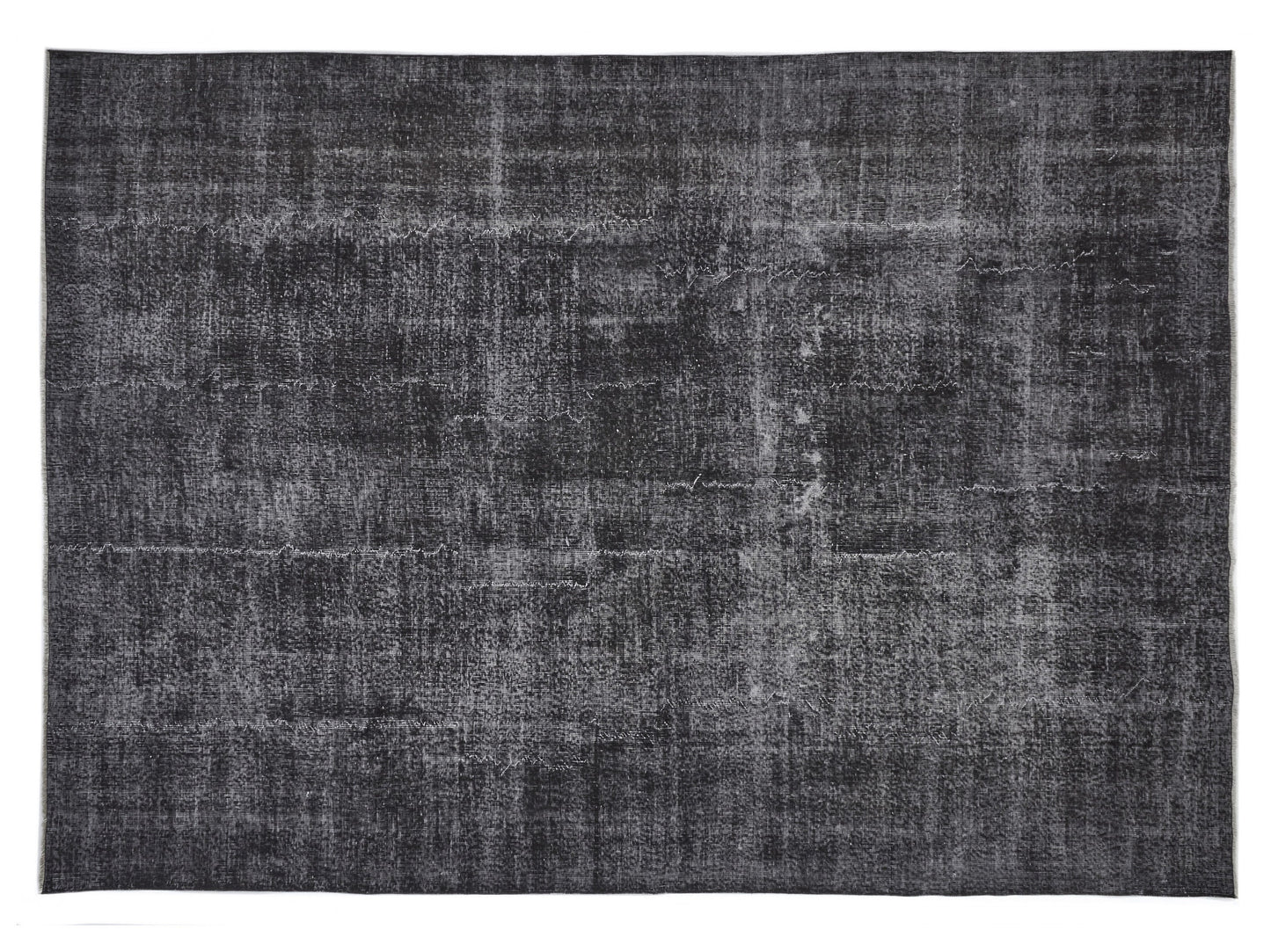 Black Area Large rug, Black Carpet rug 8x11, Turkish Rug, Vintage rug, Distressed rug, Unique rug, Contemporary decor, Handmade rug, 9600
