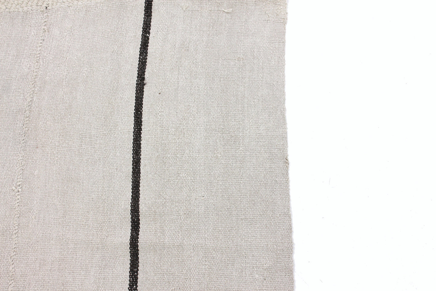 6x8 Black White Kilim Rug, Turkish Kilim Hemp, Vintage Kilim Striped, Turkish White Hemp Kilim Rug, Contemporary, Living Room, 5800