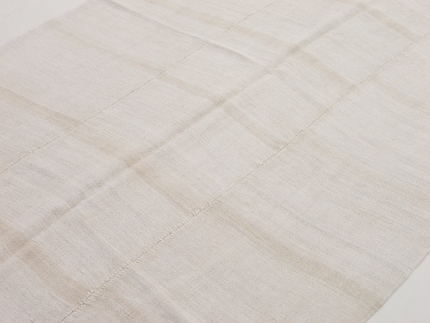 White Area Hemp Kilim Rug 5x10, Turkish Vintage Kilim Rug, Handmade Rug, Bedroom rug, Entryway rug, One of a kind rug, Contemporary, 9553