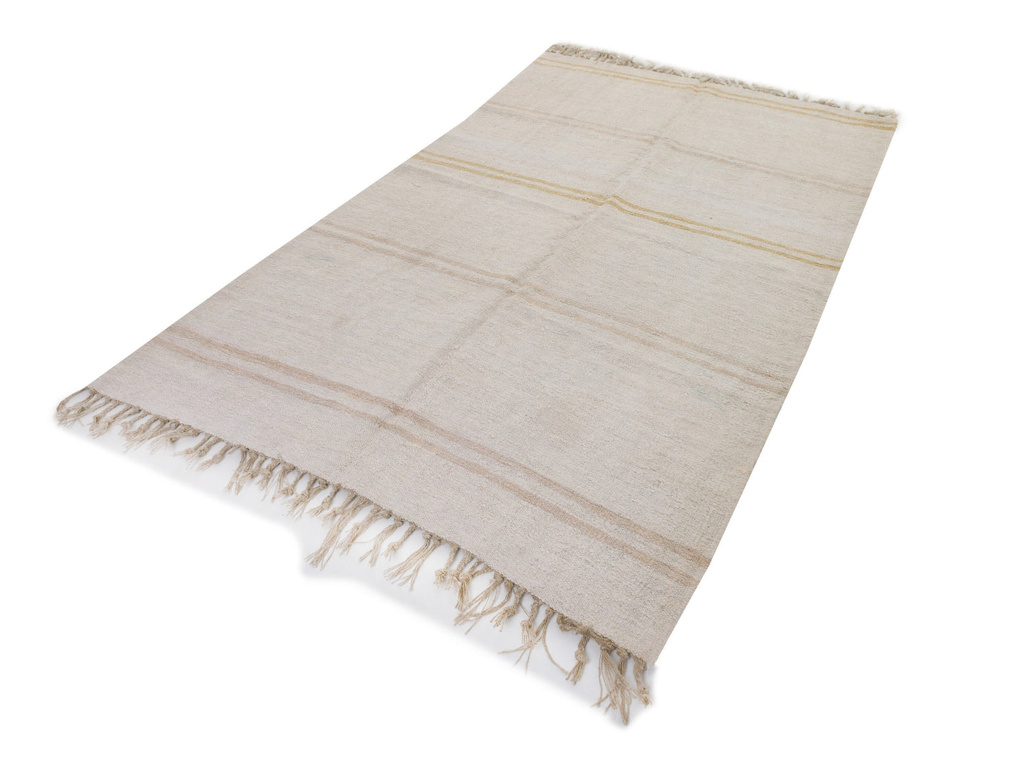 White Area Hemp Kilim rug, Vintage Turkish Kilim Rug 5x8, Handmade rug, Living room rug, Contemporary decor, Modern rug, 9686
