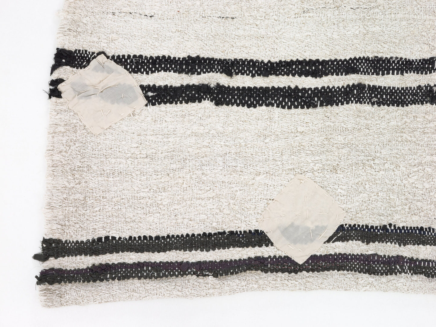 6x9 Area Kilim rug, Turkish Vintage Hemp Kilim rug,White Black Kilim rug , Bedroom rug, Minimalist decor, 9691