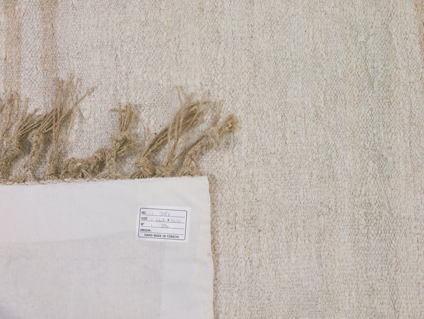 White Area Hemp Kilim rug, Vintage Turkish Kilim Rug 5x8, Handmade rug, Living room rug, Contemporary decor, Modern rug, 9686