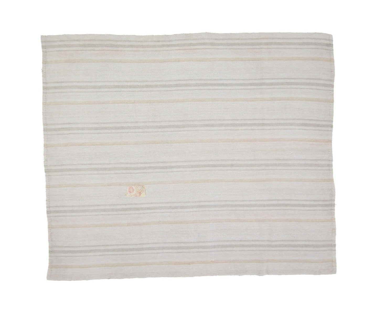 Soft White Hemp Kilim Rug 5x7 , Turkish Vintage Kilim Rug, One of a kind Rug, Ethnic rug, Fine rug, Modern Rug, Handmade Rug, Area rug,7832