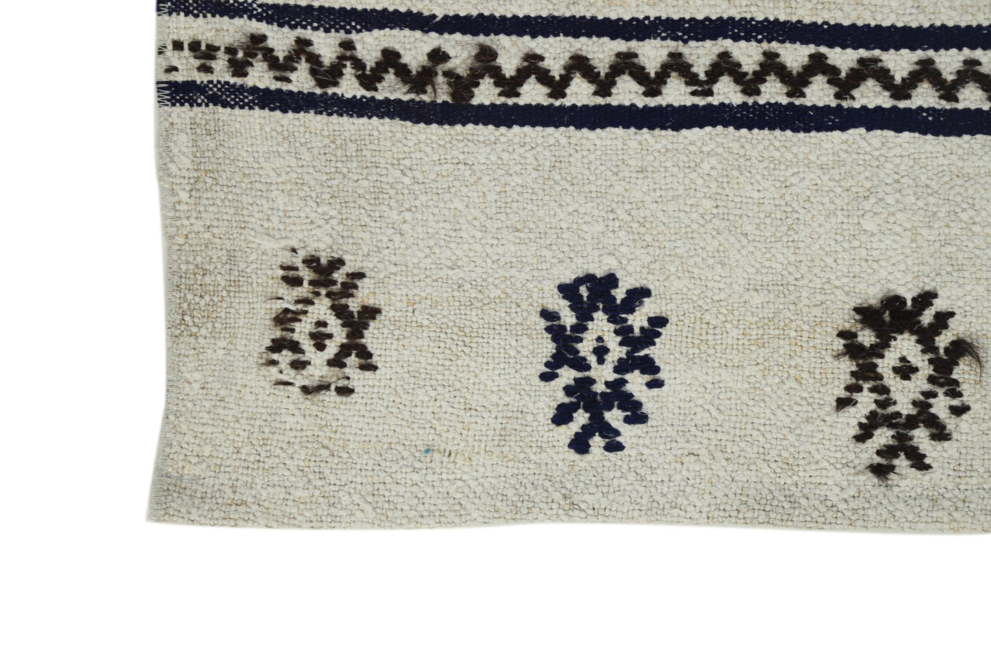 Area Kilim Rug, Turkish Vintage Hemp Kilim Rug, White İvory Kilim Rug 6x8 ,Bedroom Rug, Minimalist Decor, 8094