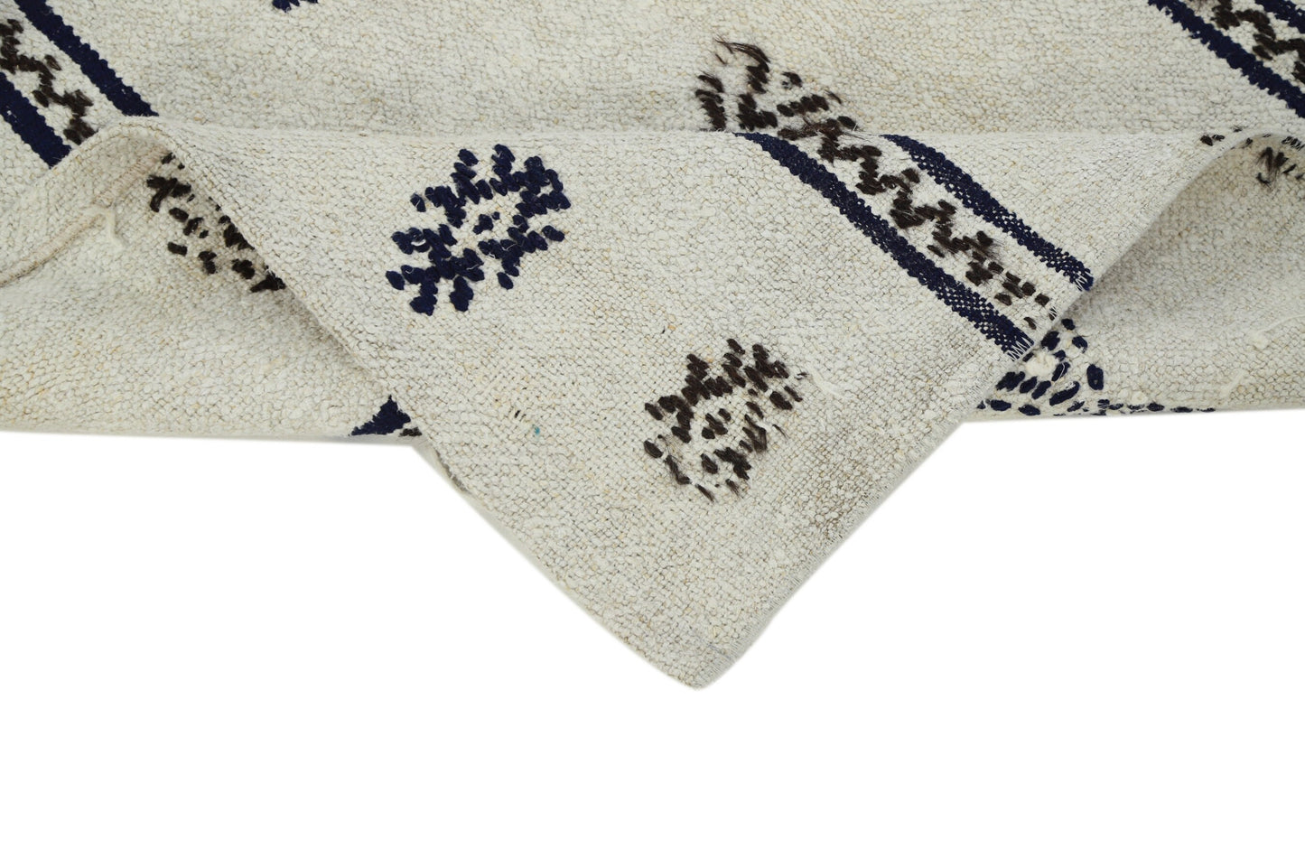 Area Kilim Rug, Turkish Vintage Hemp Kilim Rug, White İvory Kilim Rug 6x8 ,Bedroom Rug, Minimalist Decor, 8094