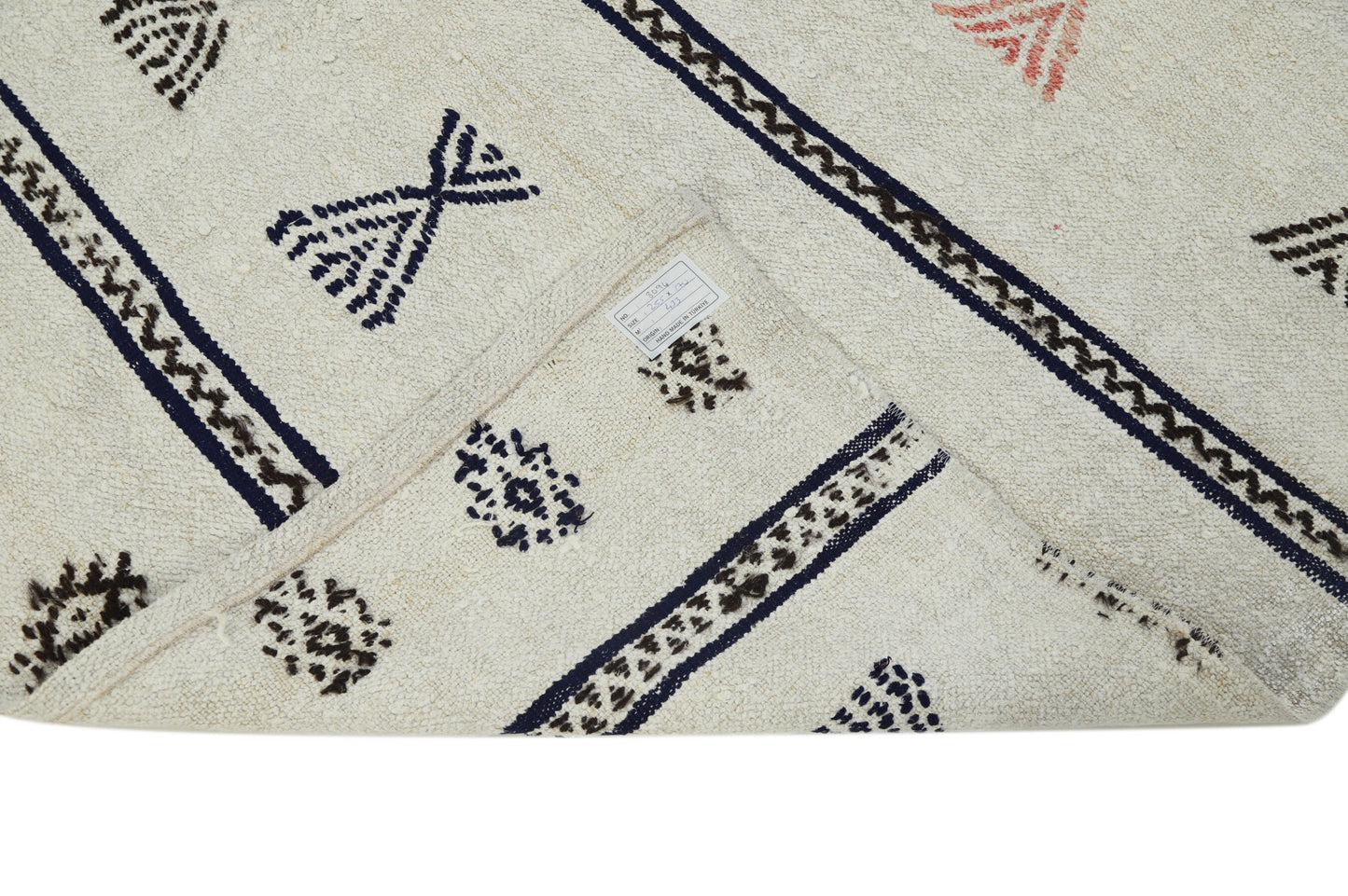 Area Kilim Rug, Turkish Vintage Hemp Kilim Rug, White İvory Kilim Rug 6x8 ,Bedroom Rug, Minimalist Decor, 8094