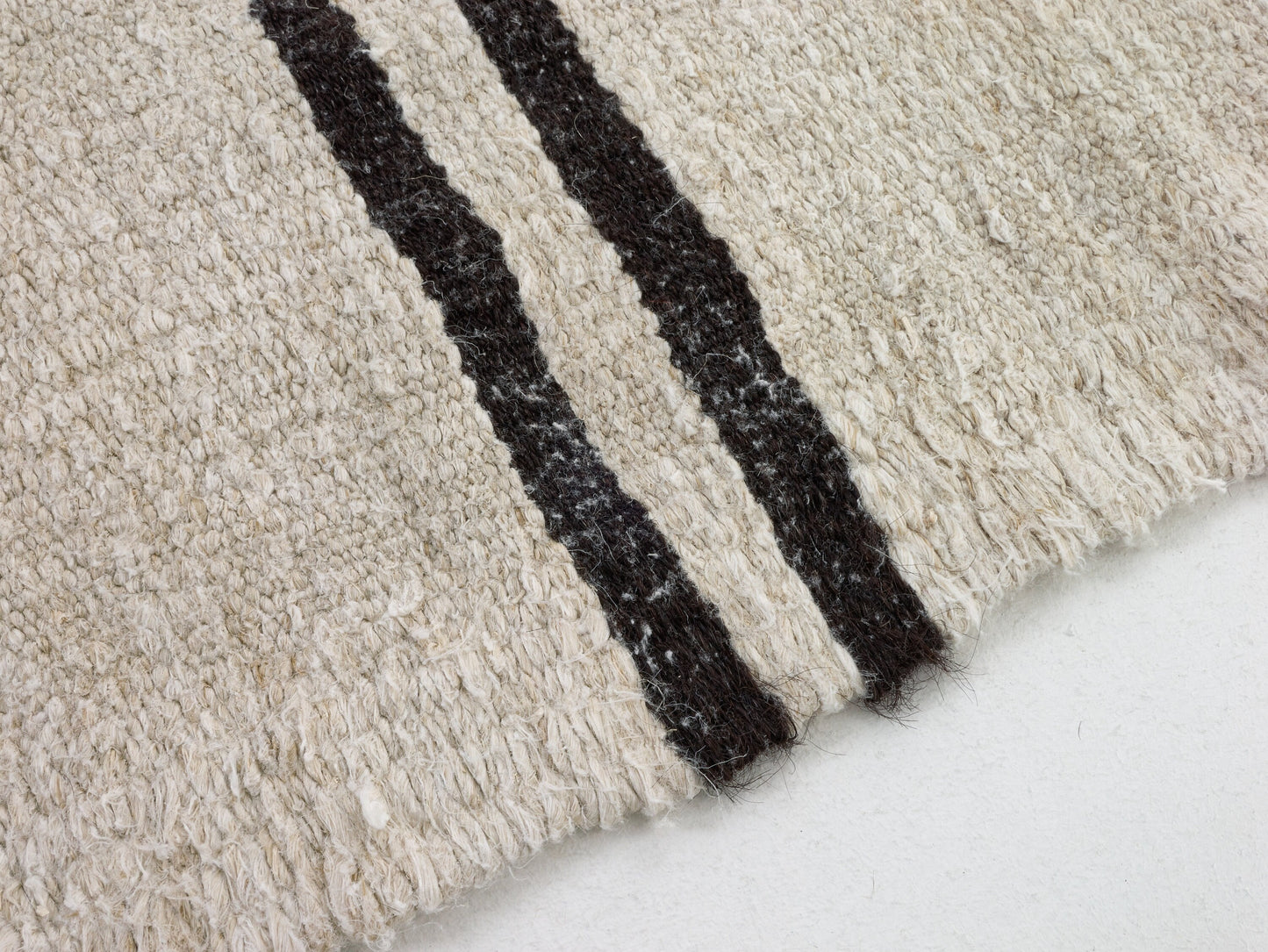 White Black Vintage Hemp rug, Turkish Kilim rug, 7x10 Kilim rug, Area Kilim rug,Handmade rug,Living room,Contemporary decor,9690