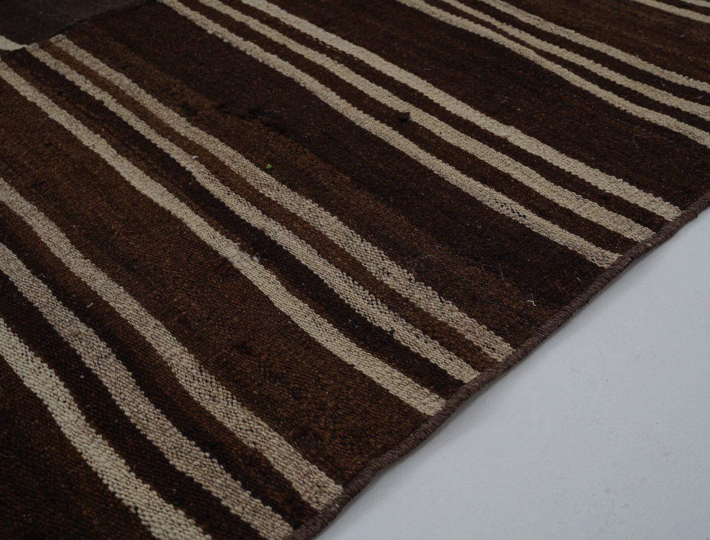 Vintage Area Kilim Rug, Turkish Striped Kilim Rug, Handmade Antique Kilim Rug, Goat Hair Rug, Oversize Rug, Kilim Rug 8x12, Large Rug, 12931