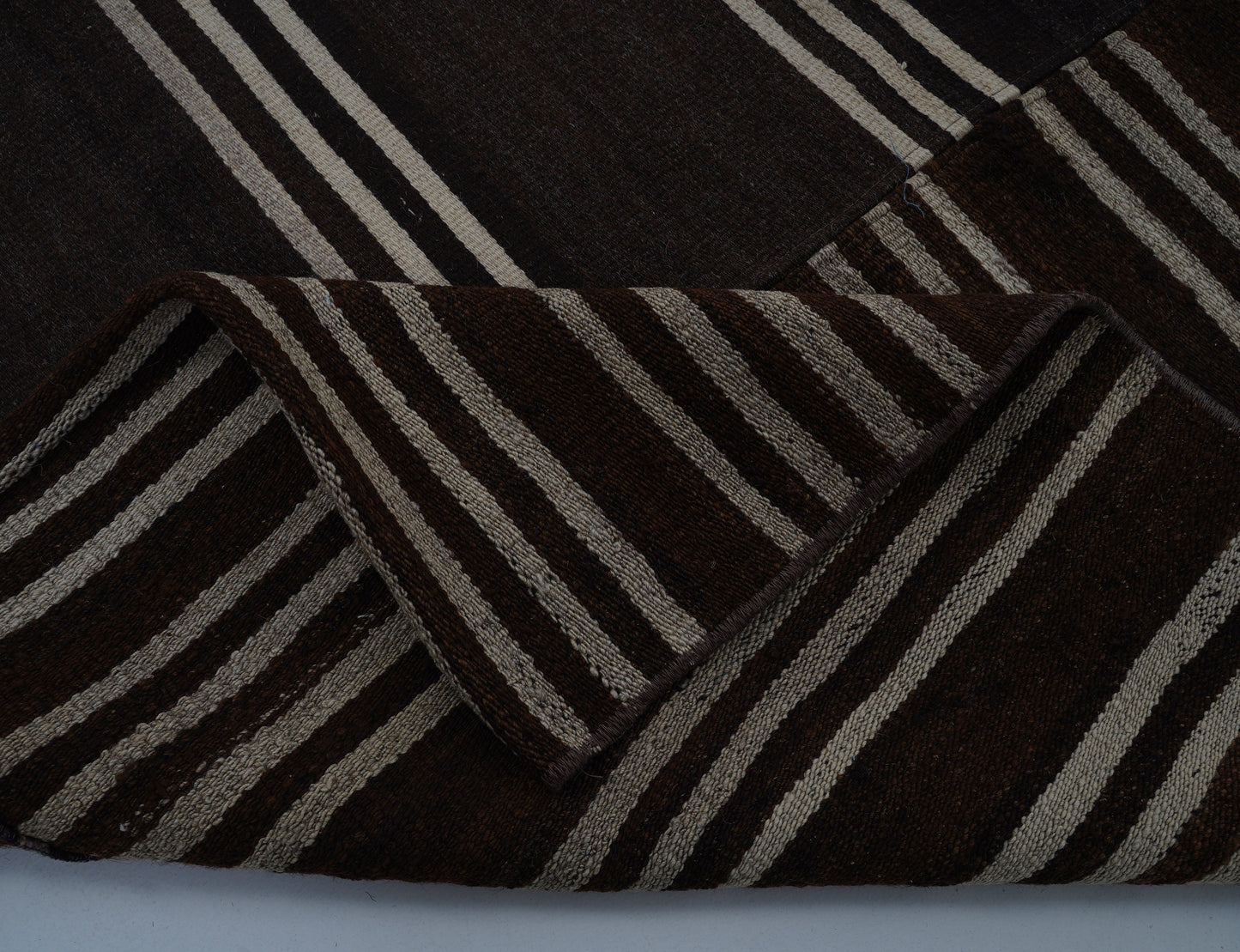 Vintage Area Kilim Rug, Turkish Striped Kilim Rug, Handmade Antique Kilim Rug, Goat Hair Rug, Oversize Rug, Kilim Rug 8x12, Large Rug, 12931