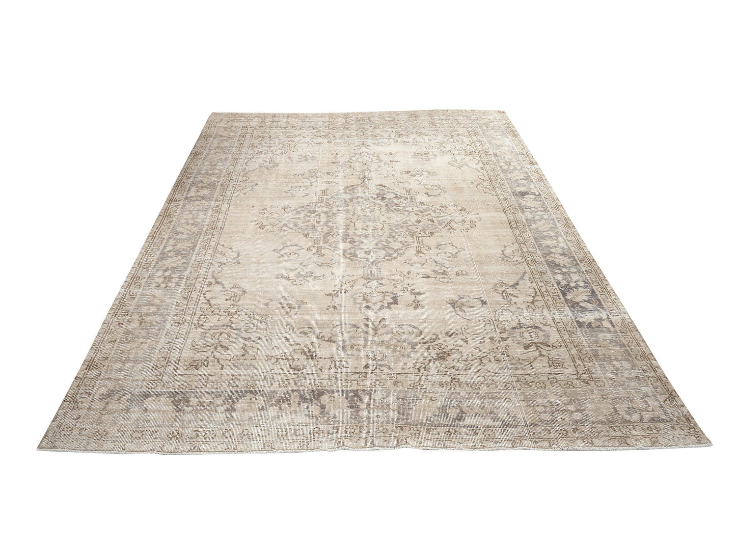 Handmade Area Rug, Turkish Oushak Unique Rug, Vintage Muted Rug,Neutral Floor Rug, Rug 6x10, Coastal Decor, Turkey Rug, Oushak Carpet, 11492