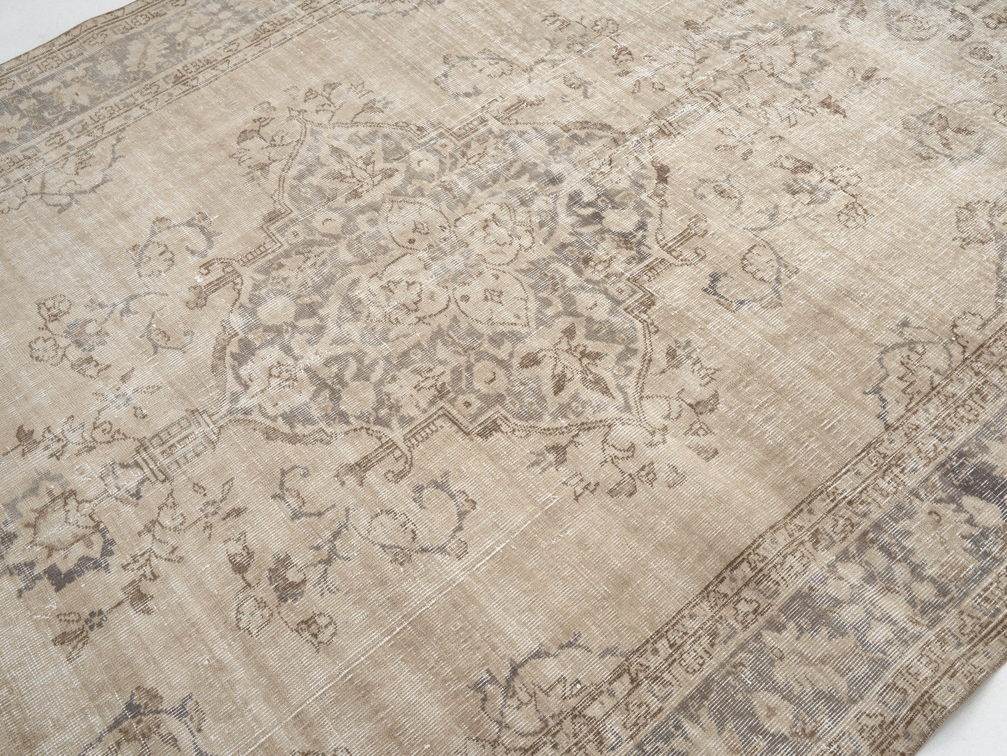 Handmade Area Rug, Turkish Oushak Unique Rug, Vintage Muted Rug,Neutral Floor Rug, Rug 6x10, Coastal Decor, Turkey Rug, Oushak Carpet, 11492