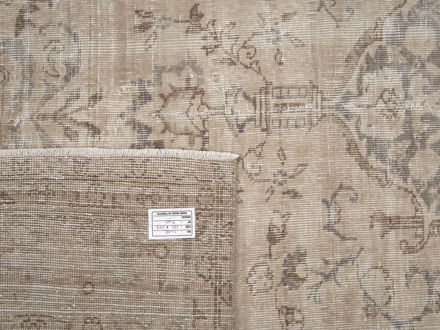Handmade Area Rug, Turkish Oushak Unique Rug, Vintage Muted Rug,Neutral Floor Rug, Rug 6x10, Coastal Decor, Turkey Rug, Oushak Carpet, 11492