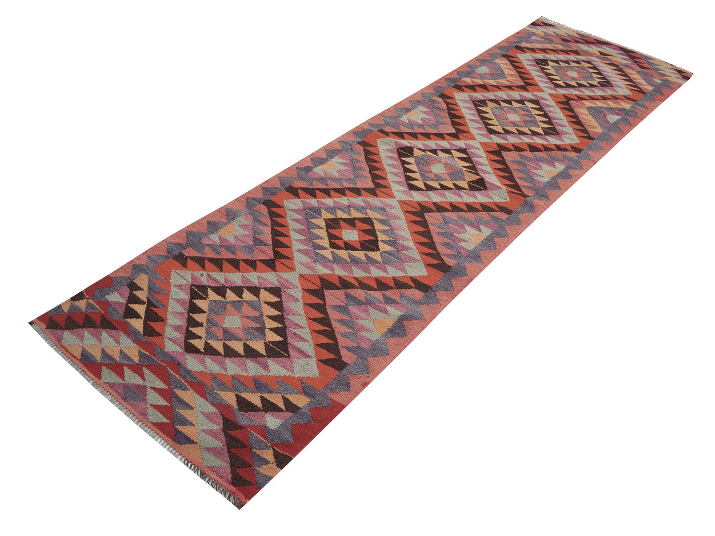Vintage Runner, Turkish Runner, Oushak Runner, Hallway Runner, Bohemian Rug, Anatolia Rug, Rug Runner 3x9, Kilim Runner Rug, 11377
