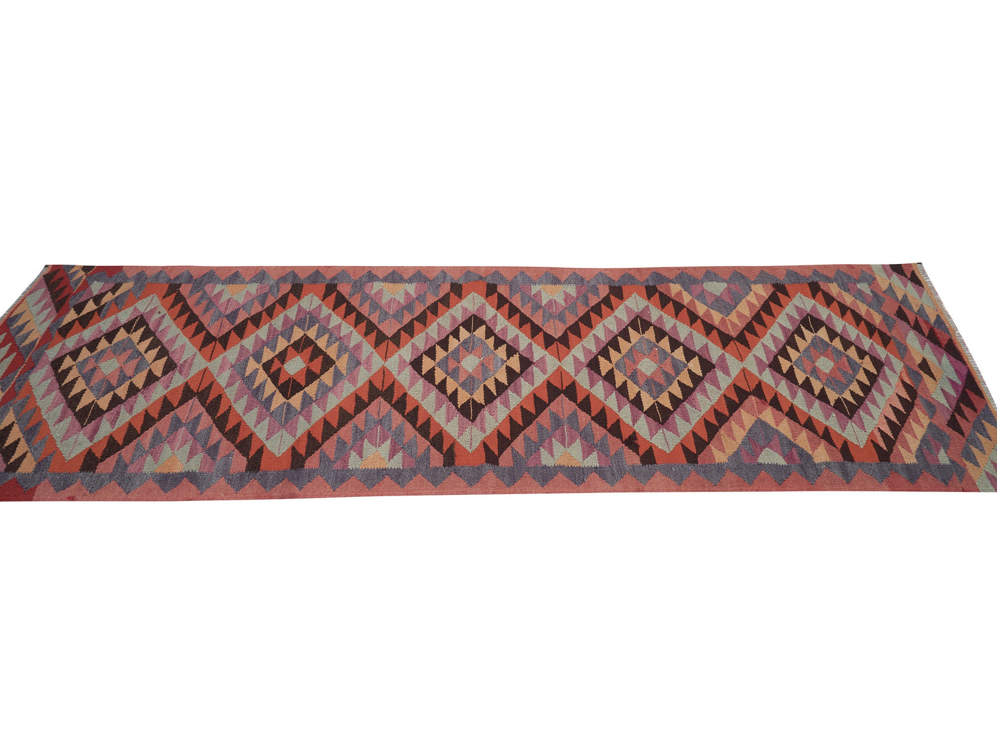 Vintage Runner, Turkish Runner, Oushak Runner, Hallway Runner, Bohemian Rug, Anatolia Rug, Rug Runner 3x9, Kilim Runner Rug, 11377
