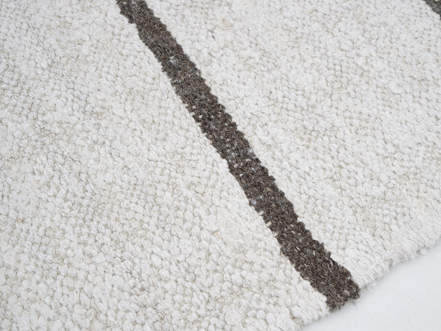 Handmade Unique Kilim Rug, Turkish Vintage Kilim Rug, Area Striped Kilim Rug, Large White Hemp Rug, Kilim Rug 9x11, Oversize Rug, 12275