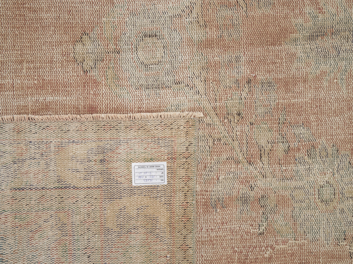 Scandinavian Rug, Oushak Rug, Vintage Rug, Handmade Rug, Area Rug, Turkish Rug, Neutral Rug, Turkey Rug, Bedroom Rug, Rug 6x10, 12123