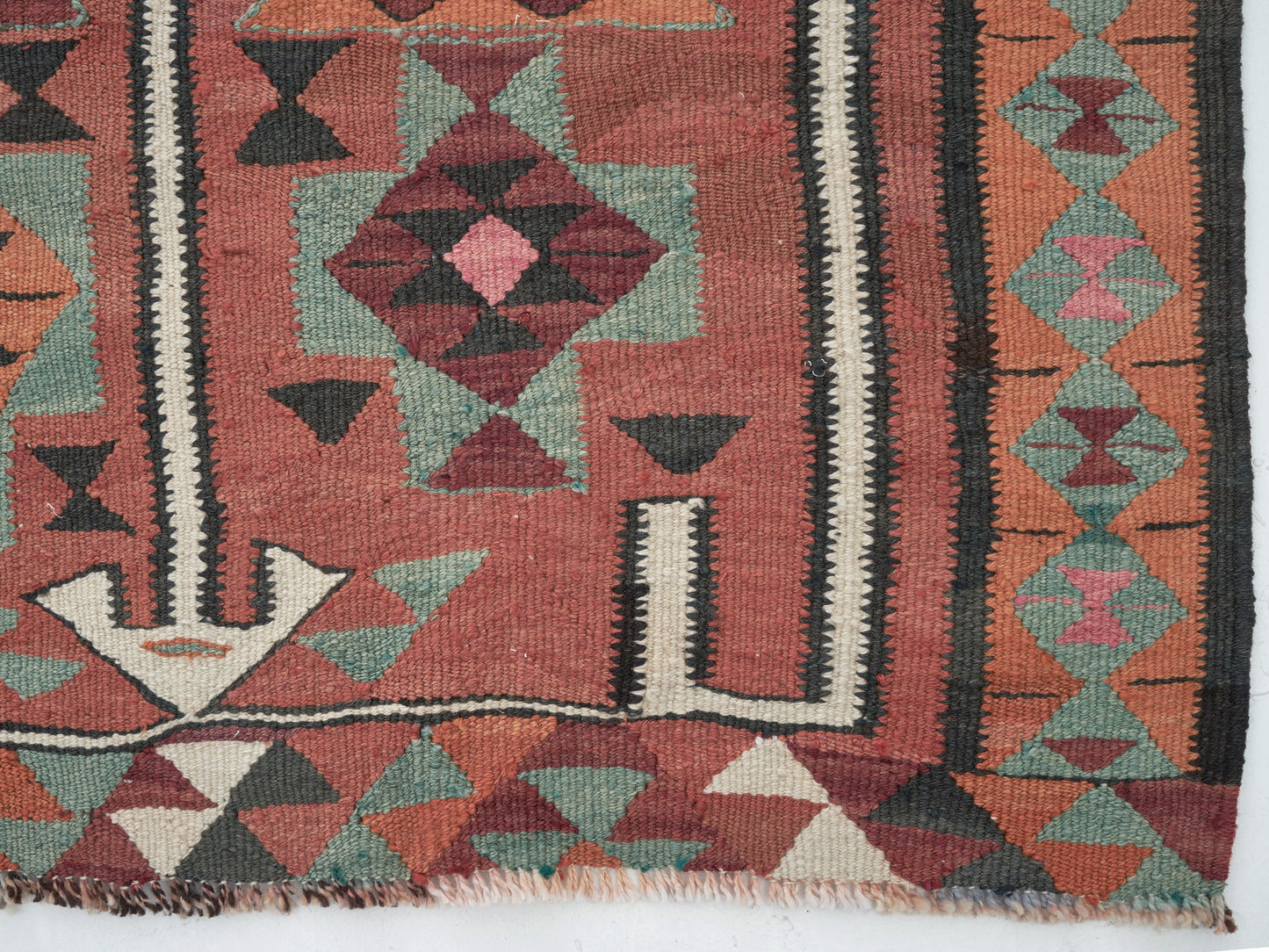 Turkish Oushak Runner Rug, Vintage Runner, Handmade Antique Runner Rug, Anatolia Rug, Kilim Runner, Hallway Runner, Runner Rug 4x11, 11267