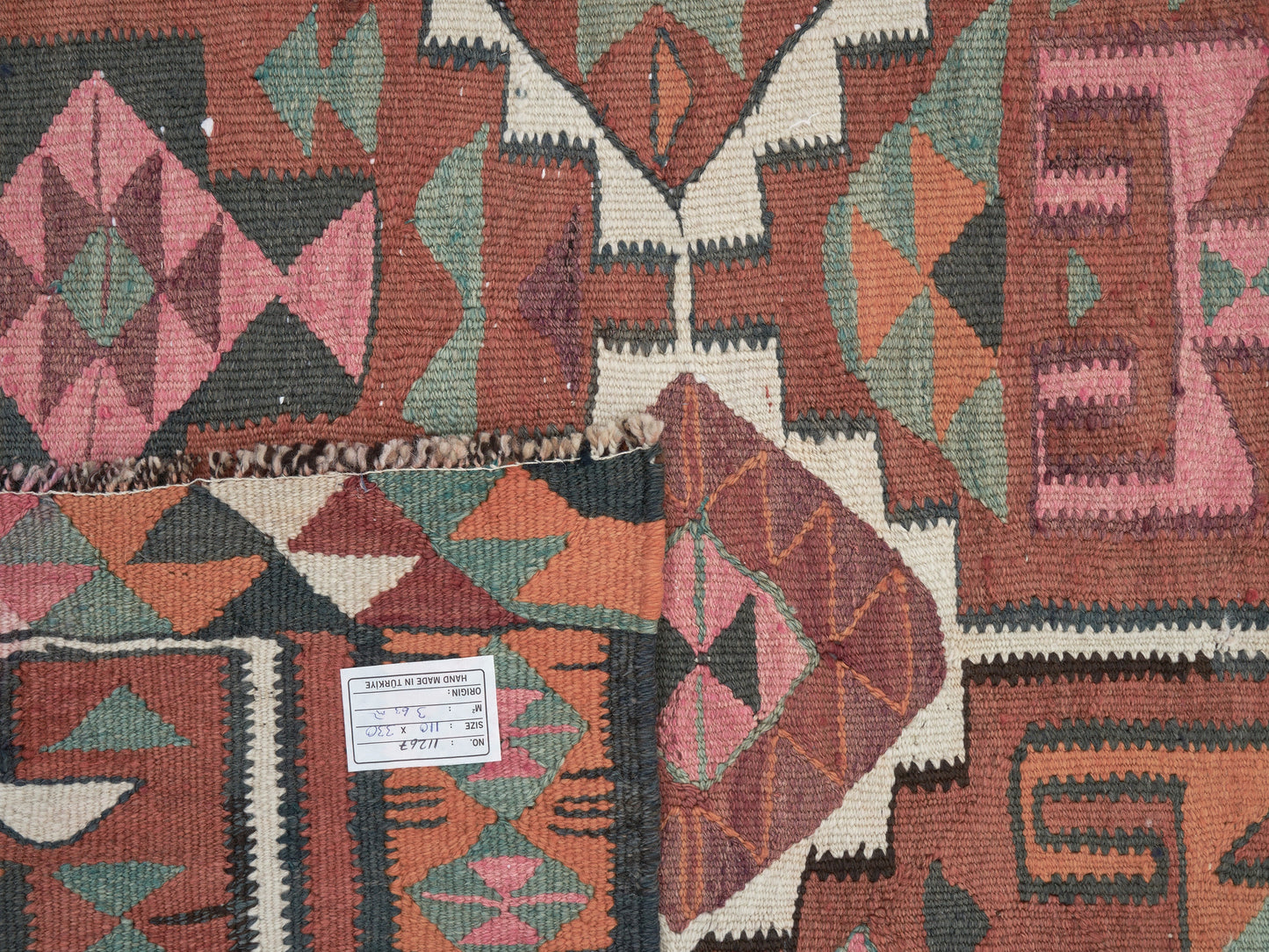 Turkish Oushak Runner Rug, Vintage Runner, Handmade Antique Runner Rug, Anatolia Rug, Kilim Runner, Hallway Runner, Runner Rug 4x11, 11267