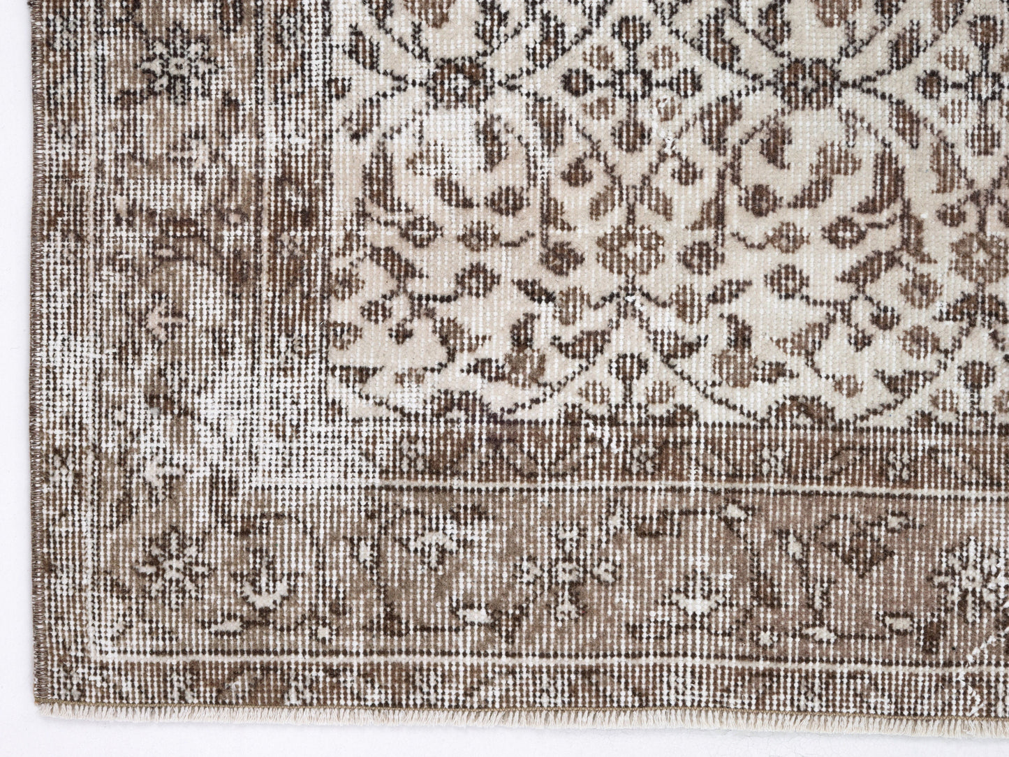 Oushak Rug, Vintage Handmade Rug, Area Muted Rug, Turkish Faded Unique Rug, Bohemian Eclectic Rug, Carpet Rug, Entryway Rug, Rug 4x7, 10344