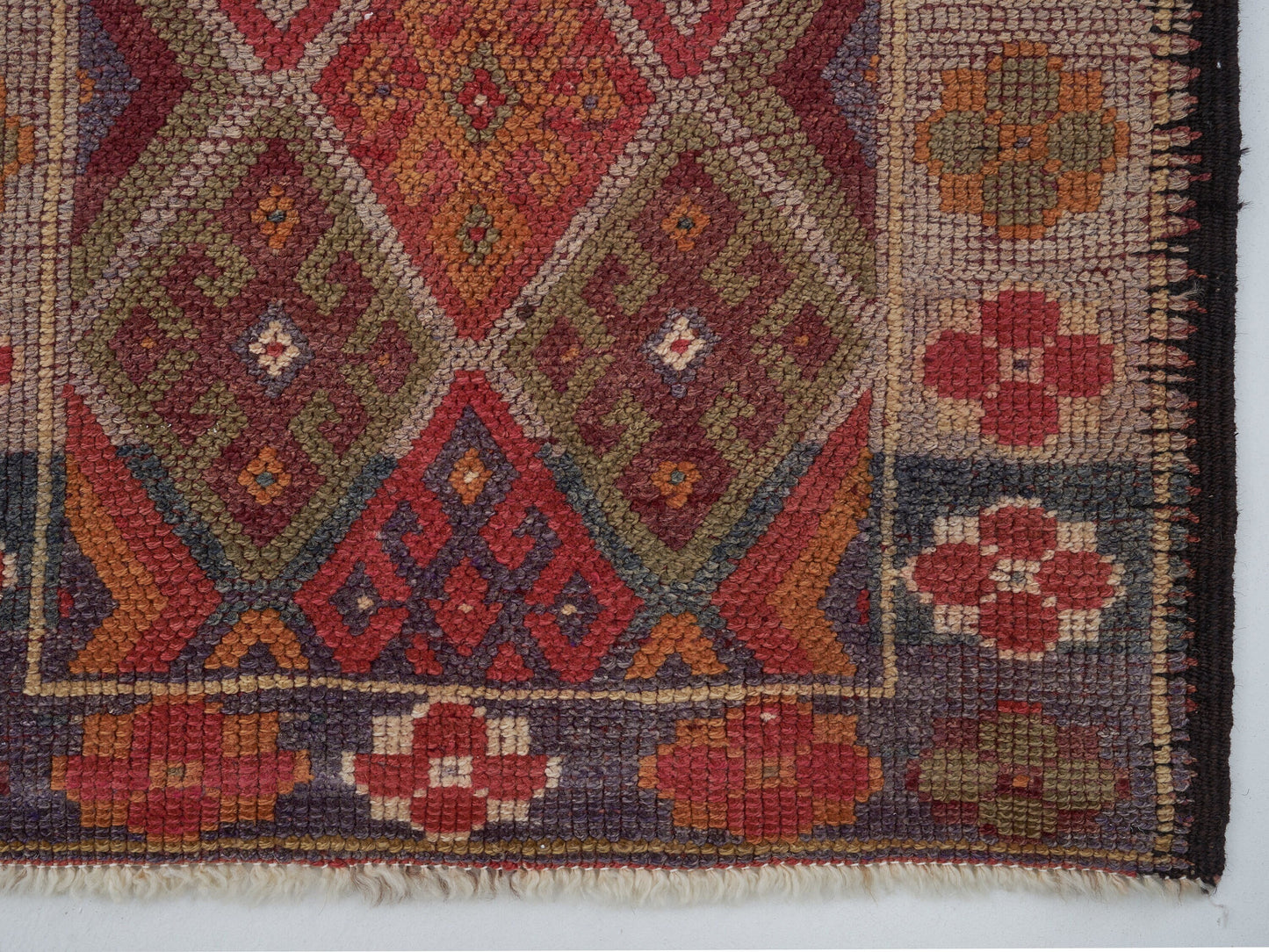 Turkish Runner, Bohemian Rug, Oushak Runner, Runner Rug 3x13, Vintage Runner, Long Runner, Rug Runner, Kilim Runner Rug, Narrow Rug, 12237