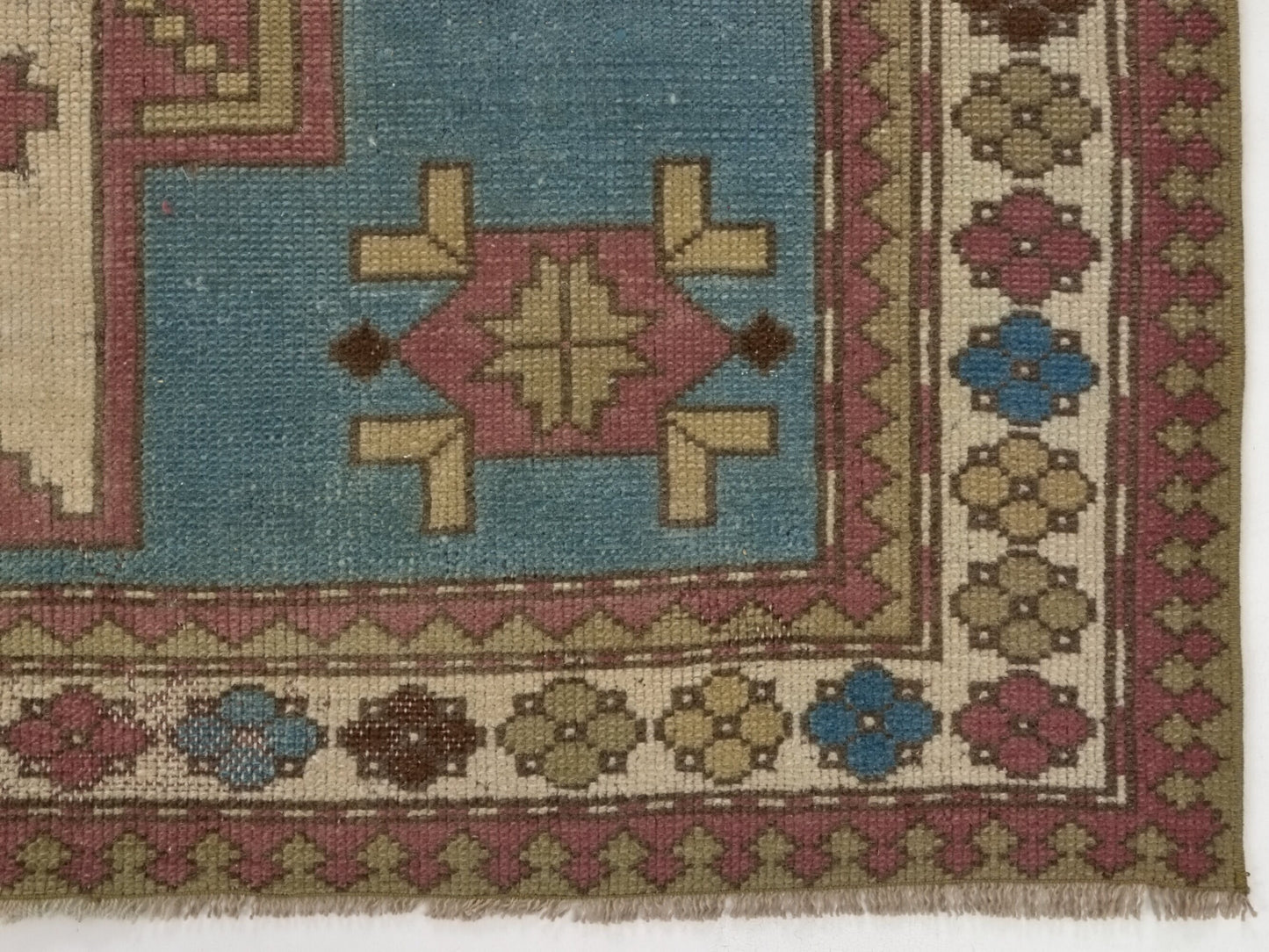 Blue Rug 5x8, Anatolia Vintage Rug, 5x8 Rug, Turkish Rug, Oushak Carpet Rug, Coastal Decor, Hand knotted rug, Wool rug, Area rug 5x8, 8901