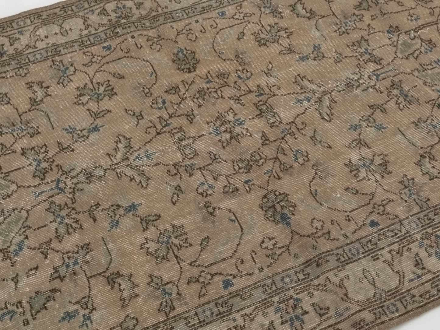 Floral Oushak rug, 4x7 Turkish rug, Carpet rug, Vintage rug 4x7, Area rug, Handmade rug, Antique rug, Turkish Carpet, Neutral rug, 8706