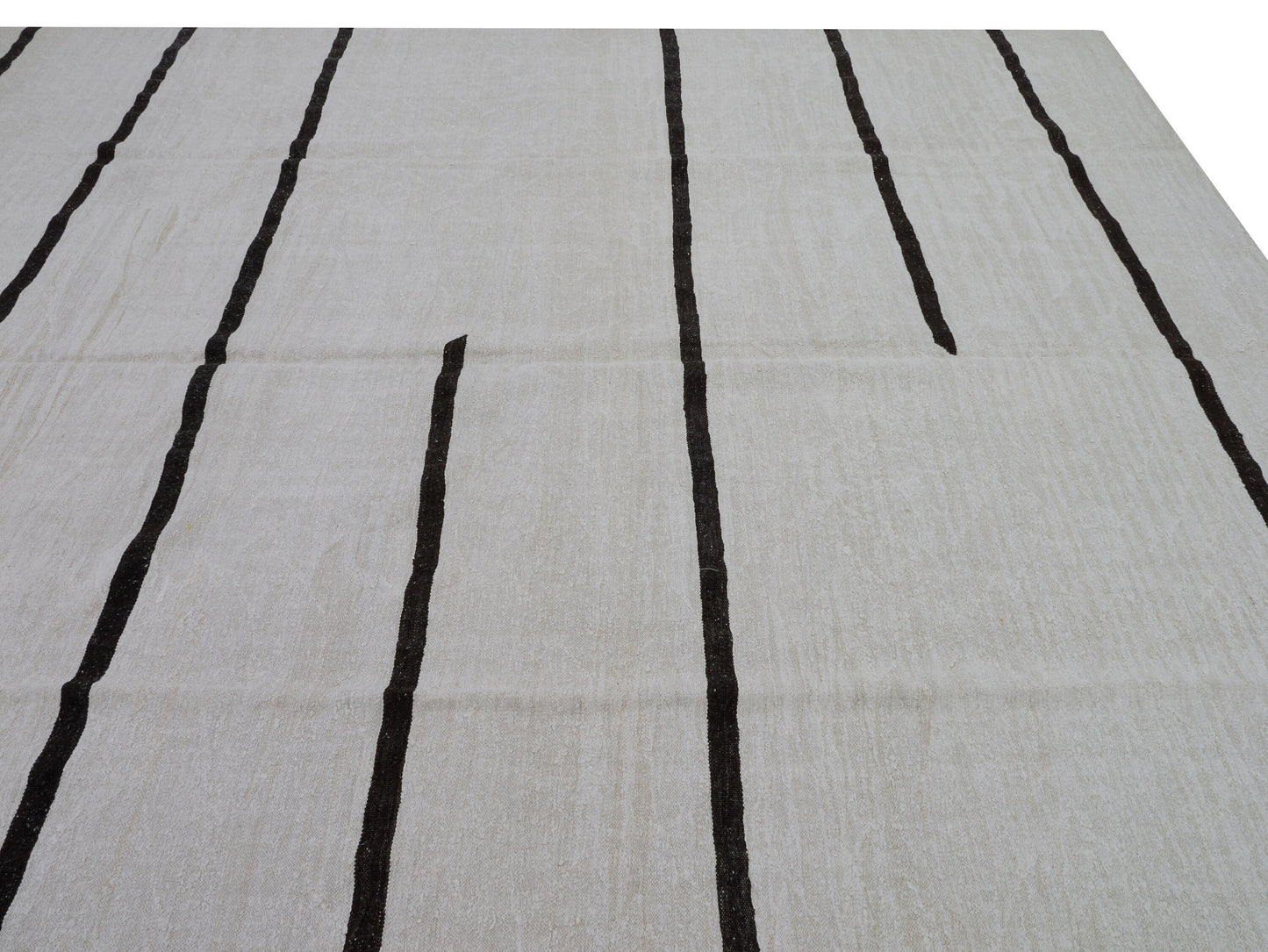 Turkish Kilim, Handmade Flat Weave Kilim Rug, Area Striped Kilim Rug, Coastal Decor, Oversize Rug, Large Hemp Rug, Kilim Rug 10x13, 8830