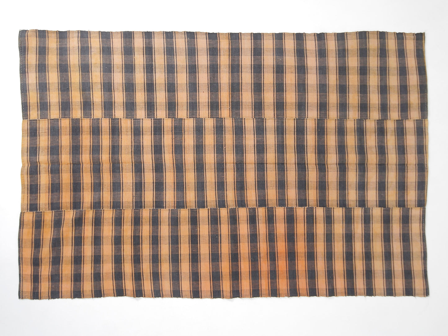 Handmade Vintage Kilim Rug, Turkish Plaid Kilim Rug, Area Striped Kilim Rug, Living Room Rug, Farmhouse Decor, Kilim Rug 5x8, 12925