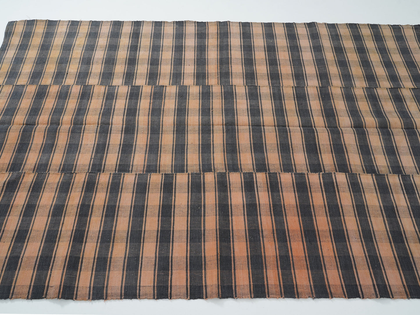 Handmade Vintage Kilim Rug, Turkish Plaid Kilim Rug, Area Striped Kilim Rug, Living Room Rug, Farmhouse Decor, Kilim Rug 5x8, 12925