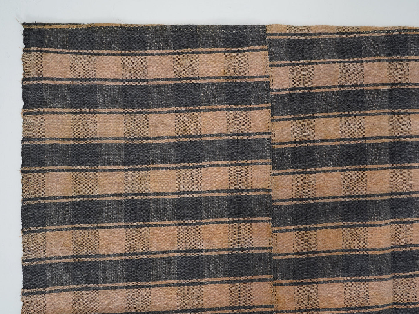 Handmade Vintage Kilim Rug, Turkish Plaid Kilim Rug, Area Striped Kilim Rug, Living Room Rug, Farmhouse Decor, Kilim Rug 5x8, 12925