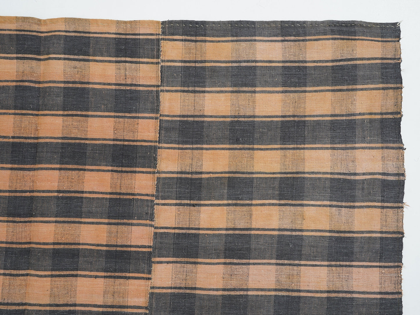 Handmade Vintage Kilim Rug, Turkish Plaid Kilim Rug, Area Striped Kilim Rug, Living Room Rug, Farmhouse Decor, Kilim Rug 5x8, 12925