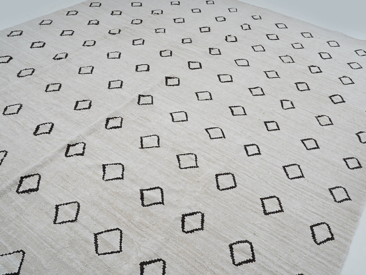 Area Kilim Rug, Turkish Kilim, Vintage Kilim, Handmade Kilim Rug, Neutral White Rug, Oversize Kilim Rug, Large Rug, Kilim Rug 11x14, 12810