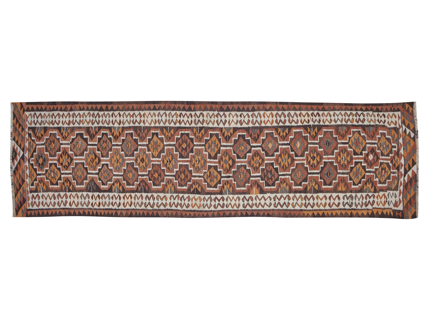 Handmade Antique Runner Rug, Turkish Vintage Runner Rug, Anatolia Rug, Herki Runner, Bohemian Rug, Hallway Runner, Rug Runner 3x11, 11310