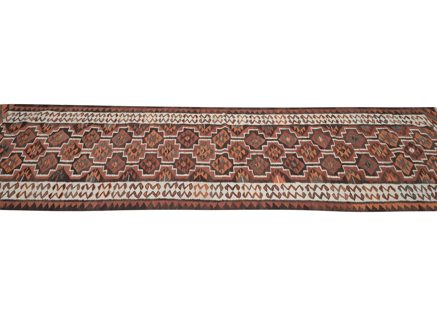 Handmade Antique Runner Rug, Turkish Vintage Runner Rug, Anatolia Rug, Herki Runner, Bohemian Rug, Hallway Runner, Rug Runner 3x11, 11310