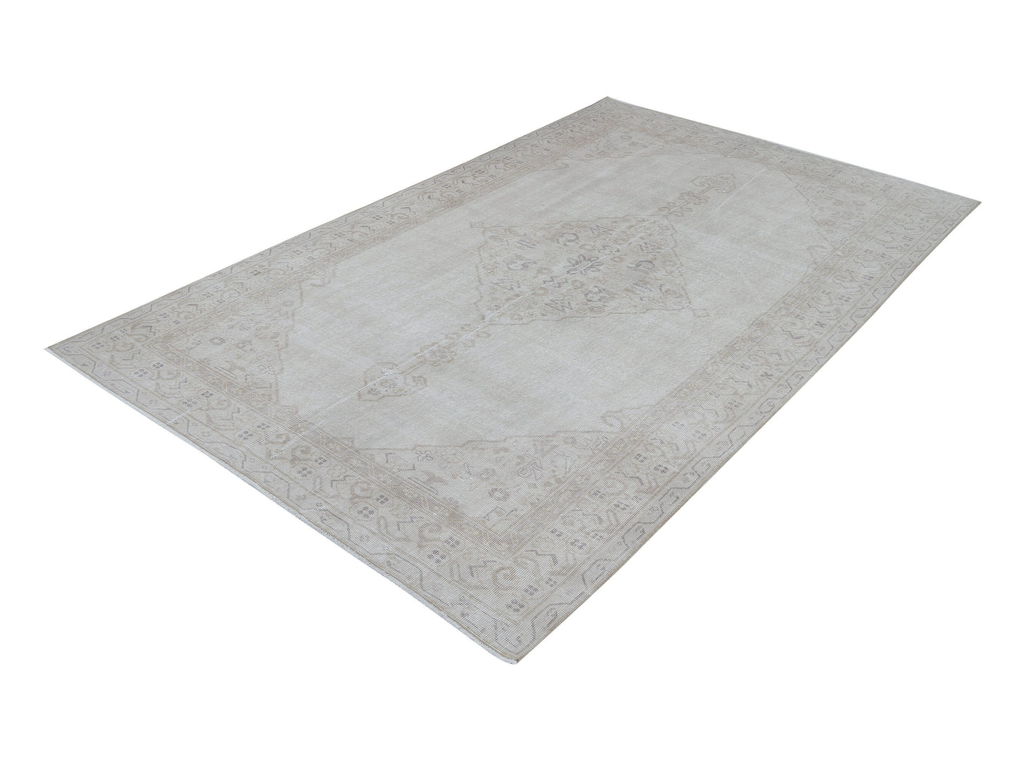 Carpet Rug, Turkish Rug, Vintage Rug, Handmade Rug, Oushak Rug, Area Rug, Neutral Rug, Living Room Rug, Vintage Carpet, Rug 6x9, 12434