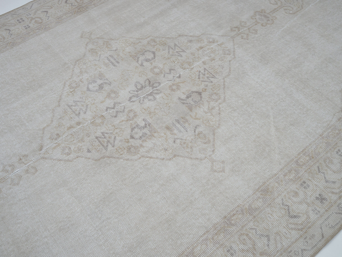 Carpet Rug, Turkish Rug, Vintage Rug, Handmade Rug, Oushak Rug, Area Rug, Neutral Rug, Living Room Rug, Vintage Carpet, Rug 6x9, 12434