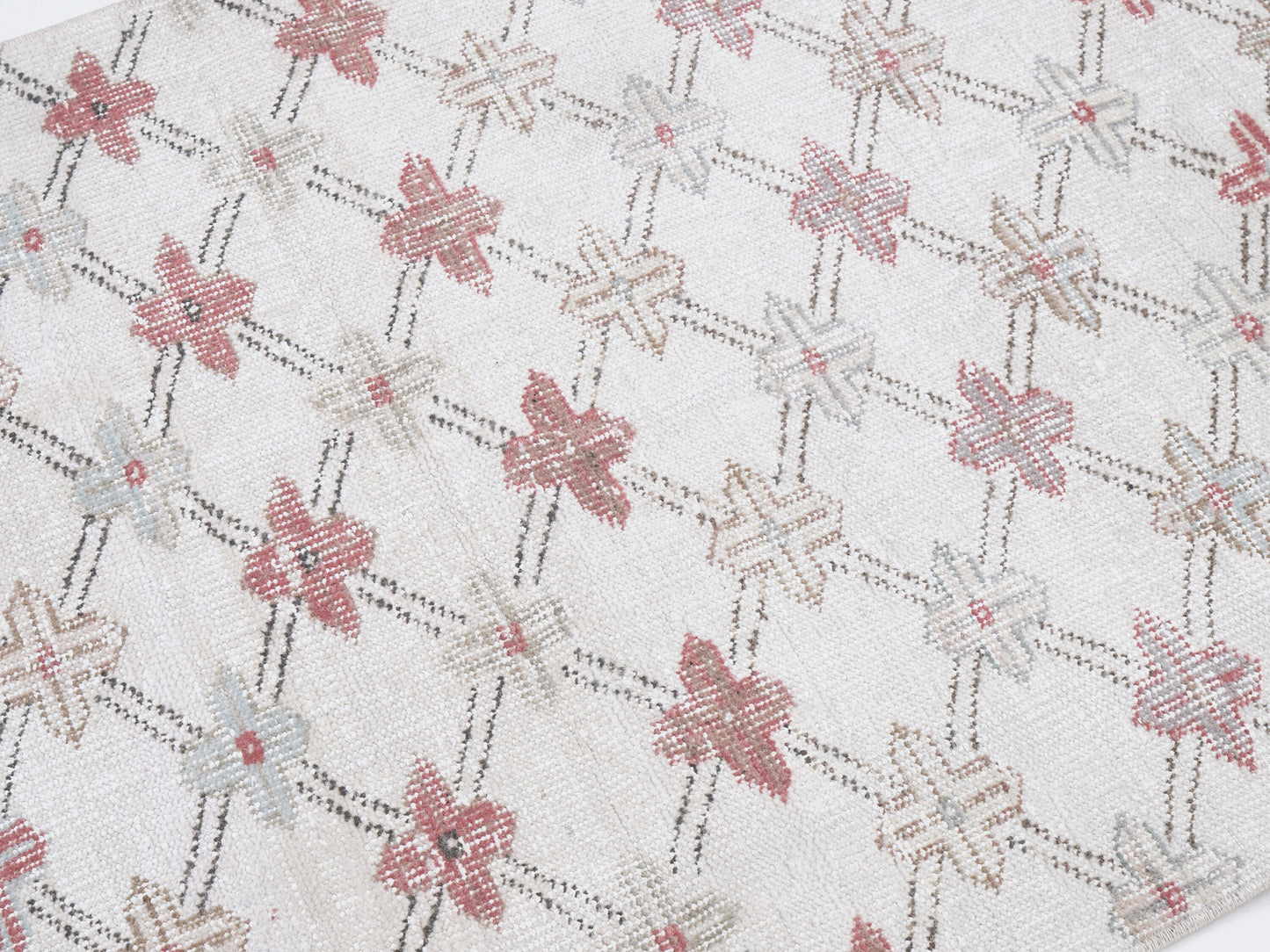 Vintage Rug, Turkish Rug, Oushak Rug, Handmade Rug, Area Rug, Neutral Rug, Coastal Decor, Living Room Rug, Turkey Rug, Rug 3x7, 12313