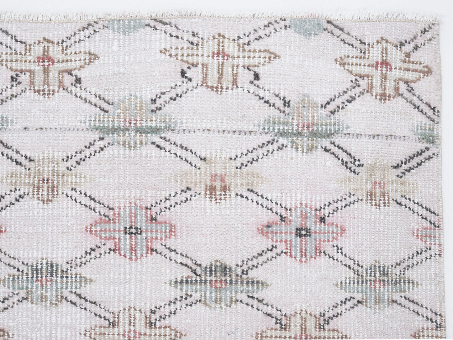 Vintage Rug, Turkish Rug, Oushak Rug, Handmade Rug, Area Rug, Neutral Rug, Coastal Decor, Living Room Rug, Turkey Rug, Rug 3x7, 12313