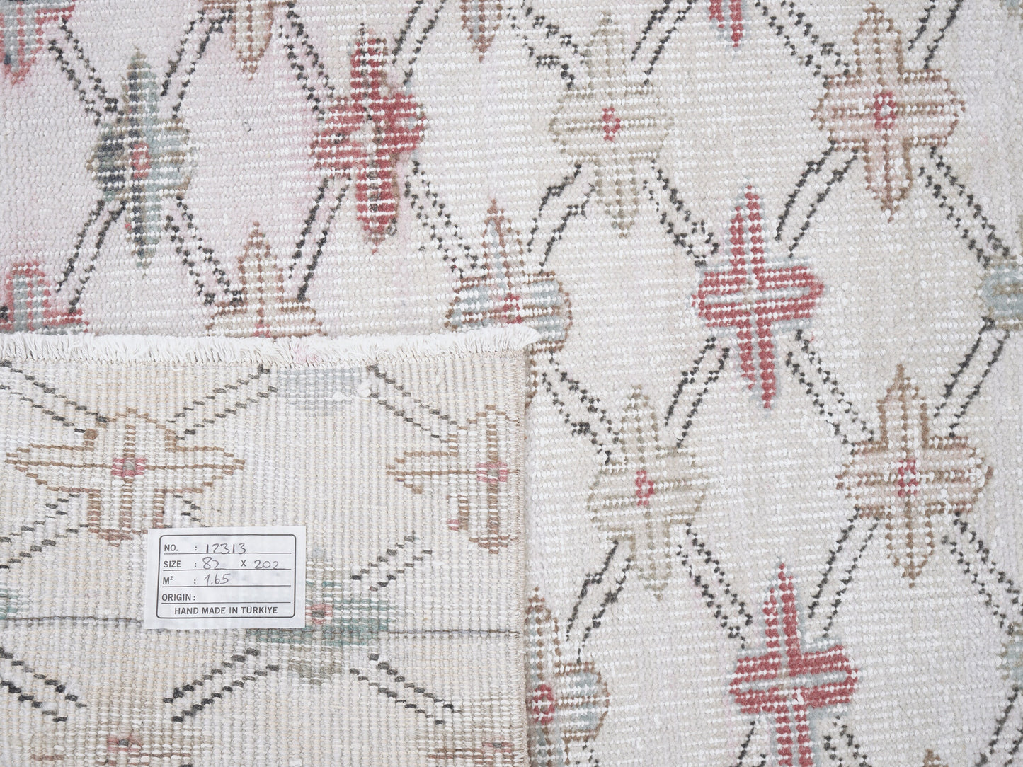 Vintage Rug, Turkish Rug, Oushak Rug, Handmade Rug, Area Rug, Neutral Rug, Coastal Decor, Living Room Rug, Turkey Rug, Rug 3x7, 12313