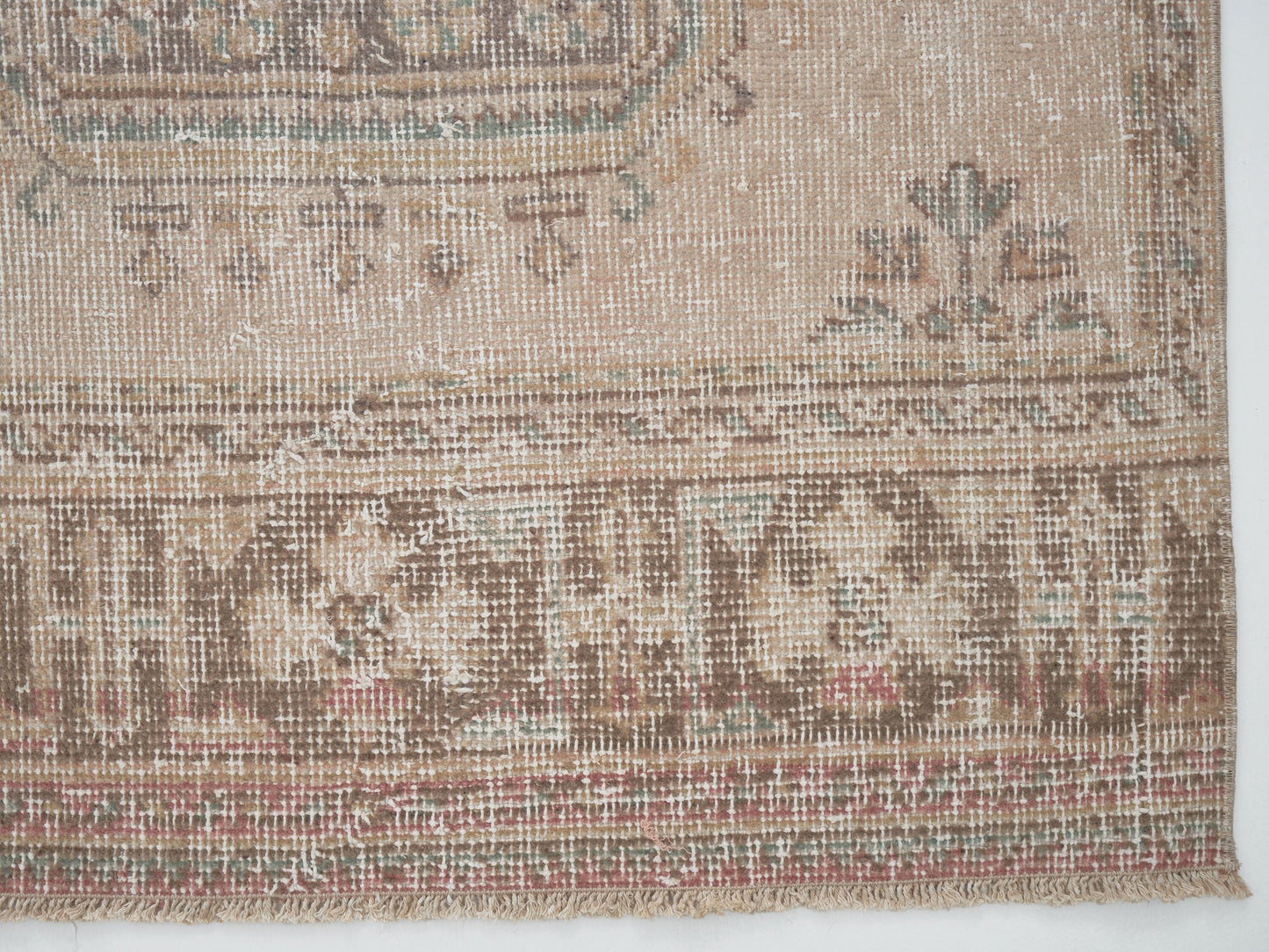 Rug Runner 3x12, Turkish Handmade Runner Rug, Vintage Eclectic Runner Rug, Oushak Runner, Anatolia Rug, Bohemian Rug, Carpet Runner, 12484