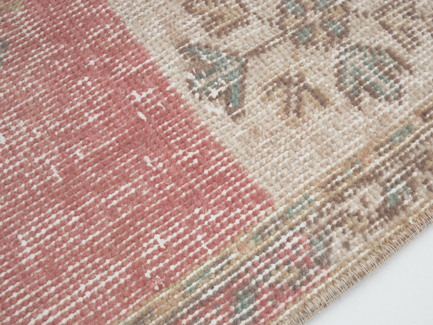 Rug Runner 3x12, Turkish Handmade Runner Rug, Vintage Eclectic Runner Rug, Oushak Runner, Anatolia Rug, Bohemian Rug, Carpet Runner, 12484