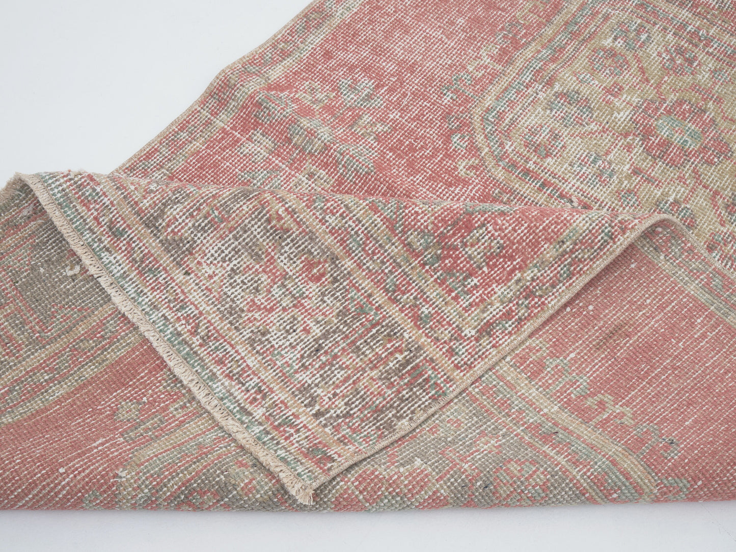 Rug Runner 3x12, Turkish Handmade Runner Rug, Vintage Eclectic Runner Rug, Oushak Runner, Anatolia Rug, Bohemian Rug, Carpet Runner, 12484