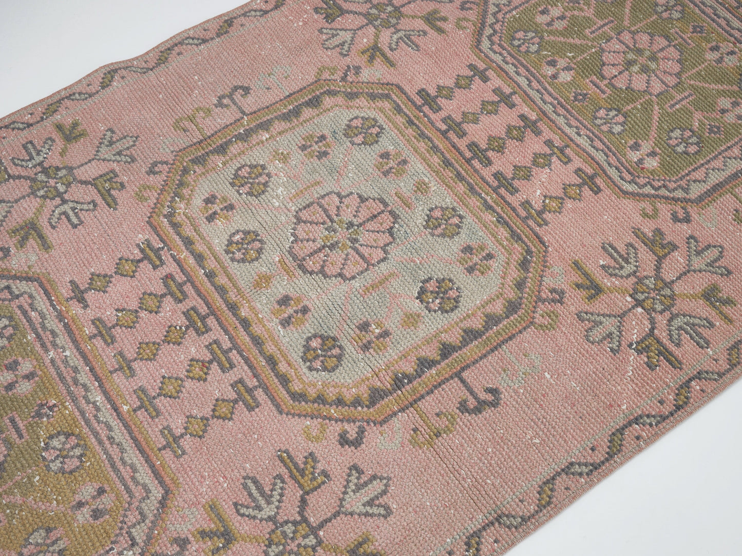Turkish Runner, Oushak Runner, Vintage Runner, Handmade Runner Rug, Anatolia Rug, Carpet Runner, Long Runner, Rug Runner 3x11, 12497