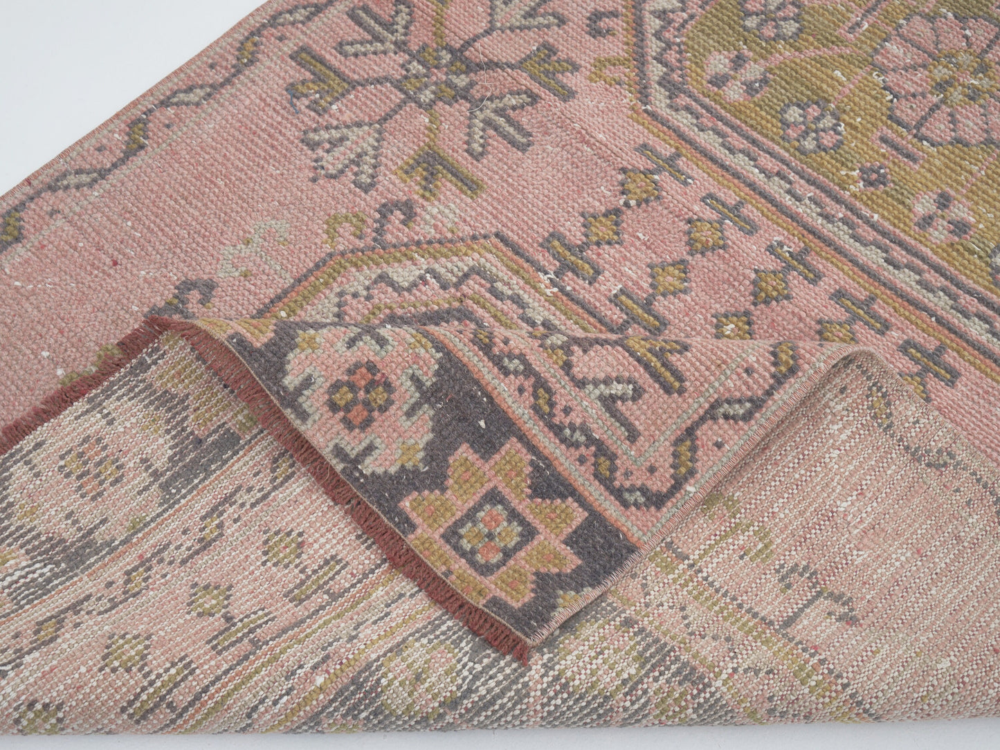 Turkish Runner, Oushak Runner, Vintage Runner, Handmade Runner Rug, Anatolia Rug, Carpet Runner, Long Runner, Rug Runner 3x11, 12497